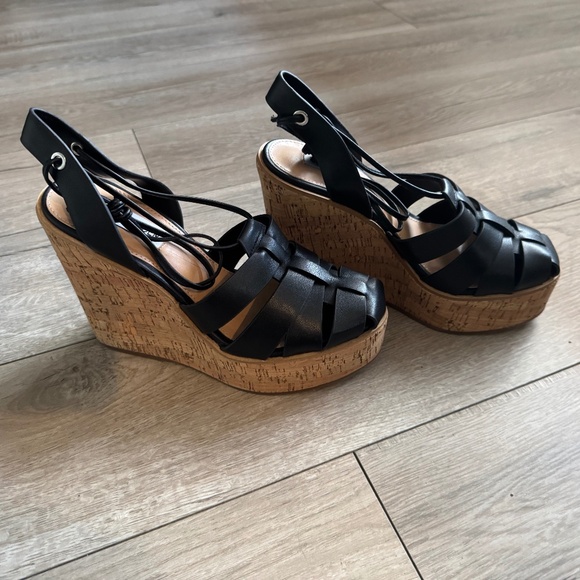 Steve Madden cork wedge sandal - Picture 2 of 4